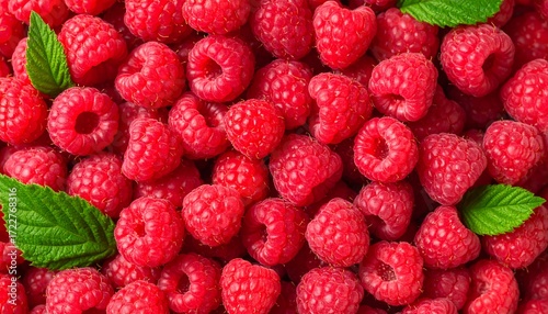 Close-up of fresh raspberries