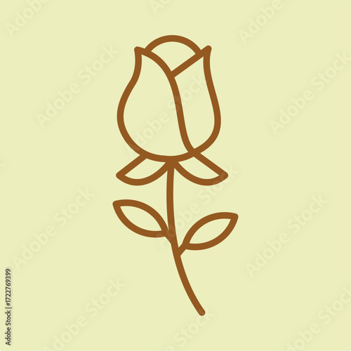 Rose trendy artwork design useful creative Illustration lovely colorful background