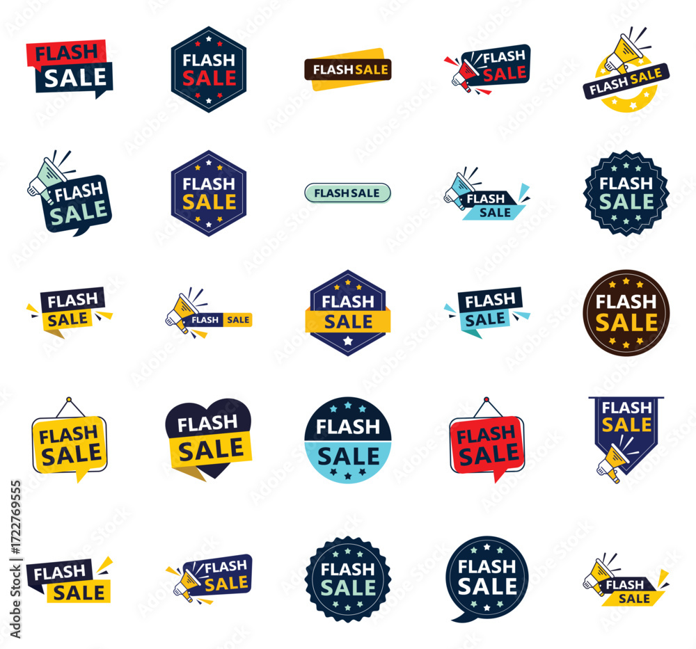 Fototapeta premium Flash Sale 25 Professional Vector Designs to Elevate Your Marketing Efforts