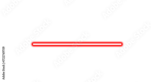 A Simple, Horizontal, Red Line Segment; A Basic Graphic Element for Design and Illustration