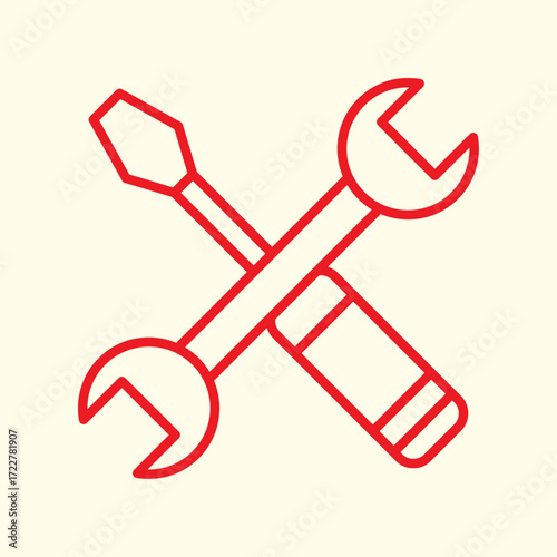 Tools trendy artwork design useful creative Illustration cute colorful background