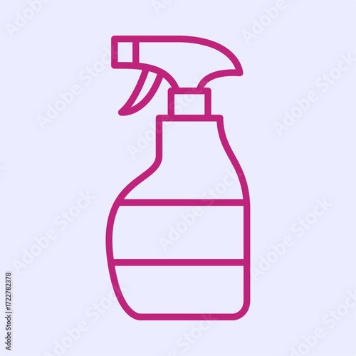 Cleaning spray trendy artwork design useful creative Illustration handsome colorful background