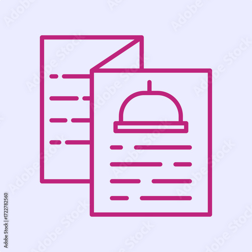 Menu trendy artwork design useful creative Illustration handsome colorful background