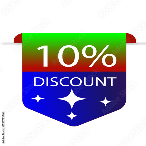 Offer tag. Discount label. Vector illustration