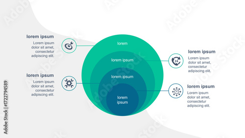 Concentric Circles Infographic A Clear Visual Representation