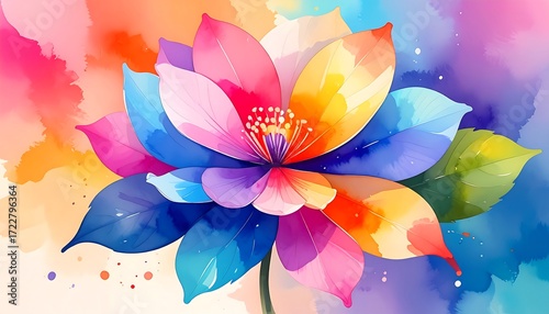 Vibrant colorful flower
