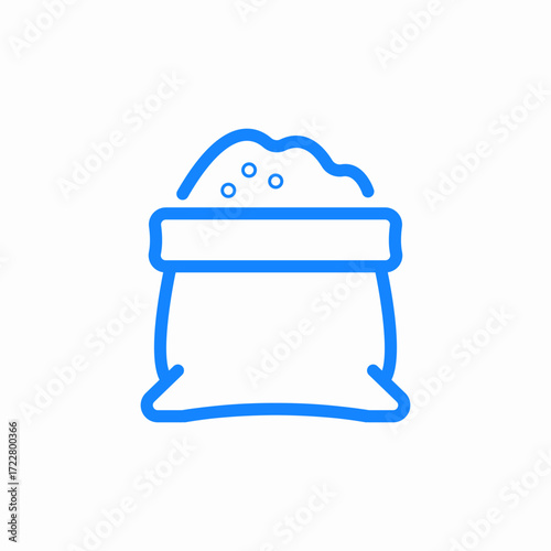 bag with food icon sign vector