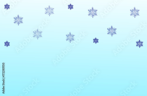 blue snowflake background on top,
