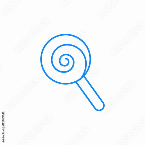 candy lollipop sweet icon sign vector