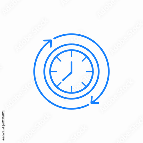 clock time rewind.jpg icon sign vector