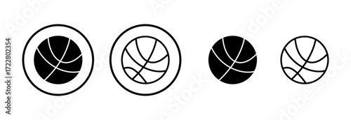 Basketball icon logo design. Basketball ball sign and symbol