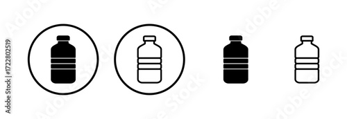 Bottle icon logo design. bottle sign and symbol