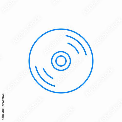 compact disc music icon sign vector