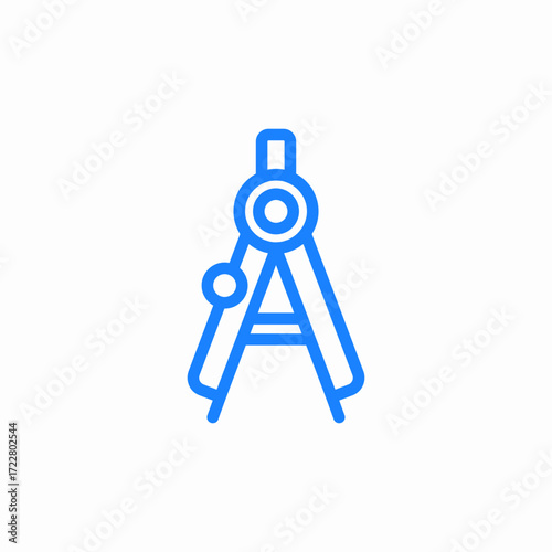 compass precision icon sign vector