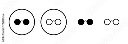 Glasses icon logo design. Glasses sign and symbol