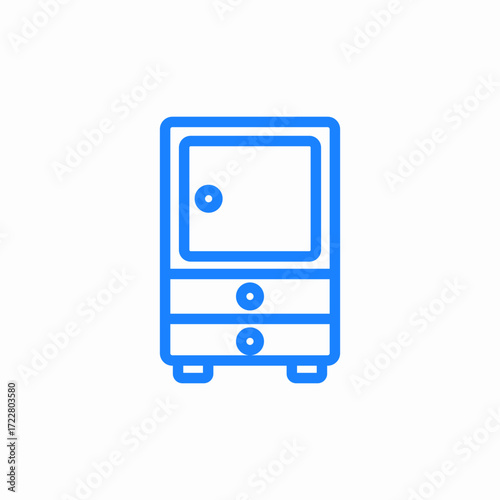 cupboard closet icon sign vector
