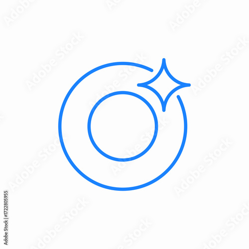 dish clean sparkle icon sign vector