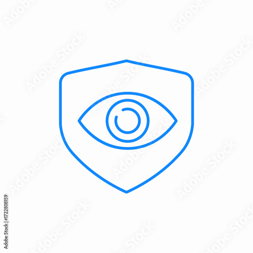 eye privacy protection icon sign vector