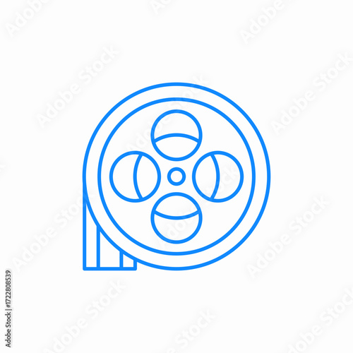 film reel icon icon sign vector