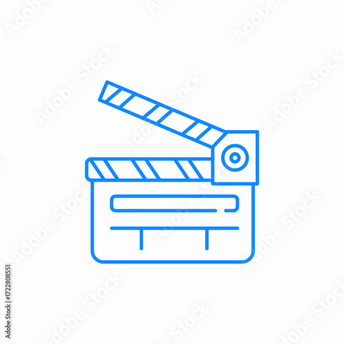 filmmaking movie production icon sign vector