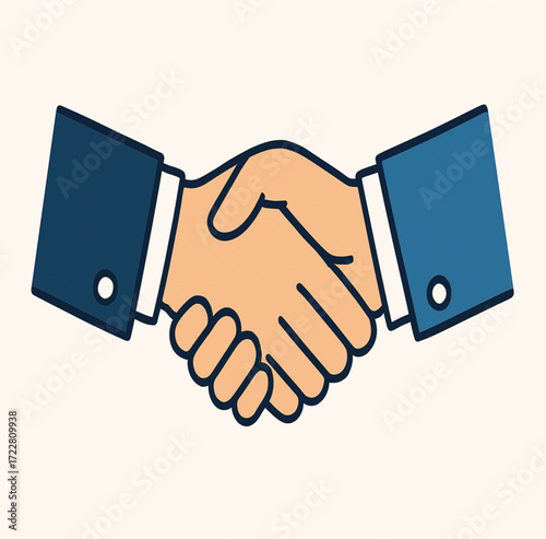 businessman handshake for teamwork of business merger and acquisition