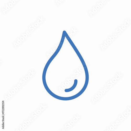 single drop icon sign vector