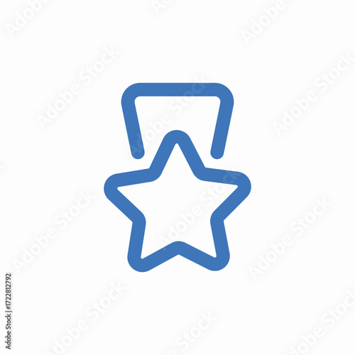 star medal icon sign vector