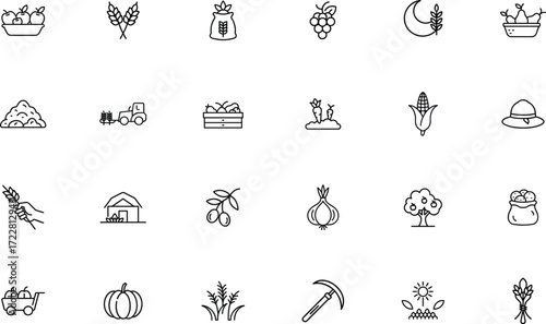 Harvest agriculture icon