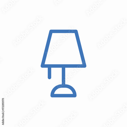 table lamp icon sign vector