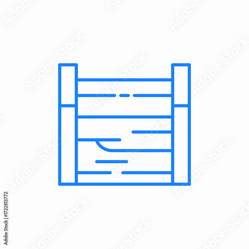 wood stack planks icon sign vector