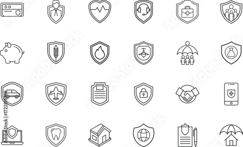 Insurance protection icon