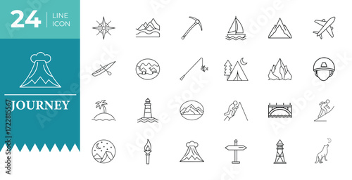 Journey travel icon