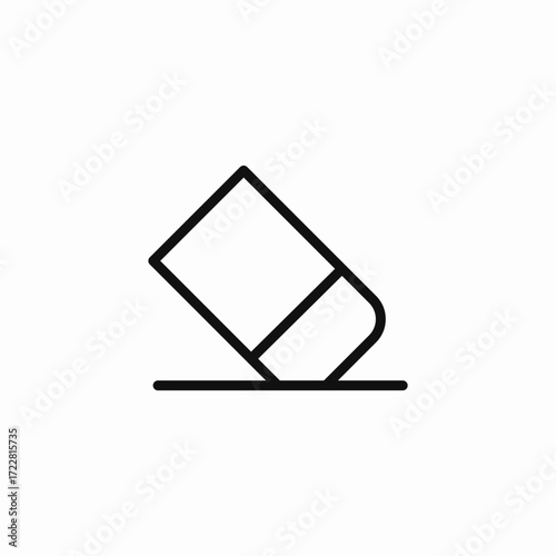rubber eraser tool icon sign vector