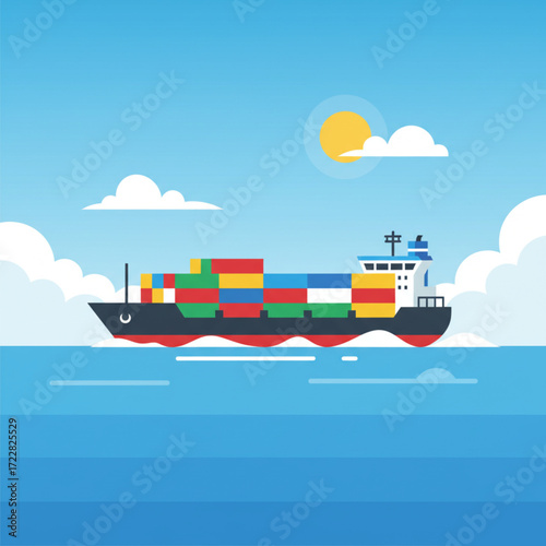 Cargo Ship Isolated.eps