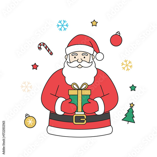 santa claus with gifts