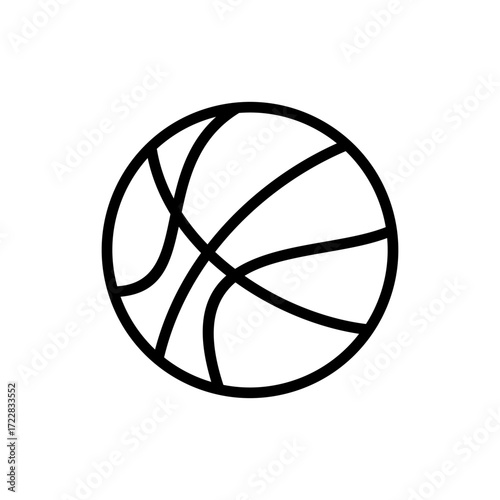 Basketball icon symbol for apps and websites. Basketball ball sign and symbol