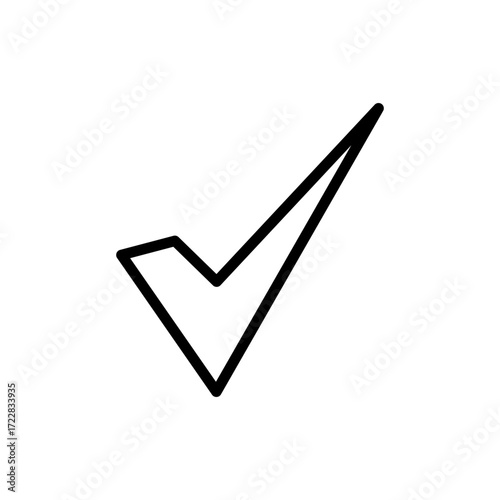 Check mark icon symbol for apps and websites. Tick mark sign and symbol