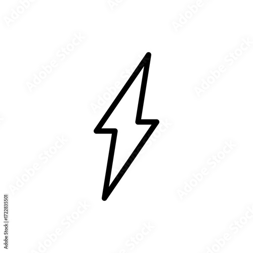 Lightning icon symbol for apps and websites. electric sign and symbol. power icon. energy sign