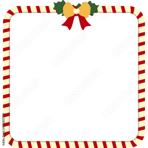 Christmas Candy Cane Frame