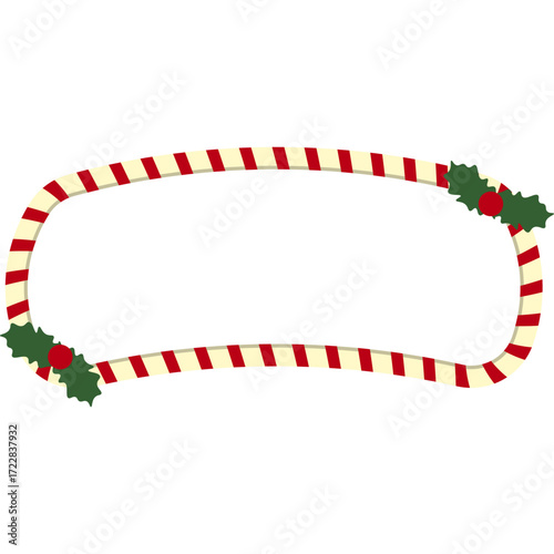 Christmas Candy Cane Frame