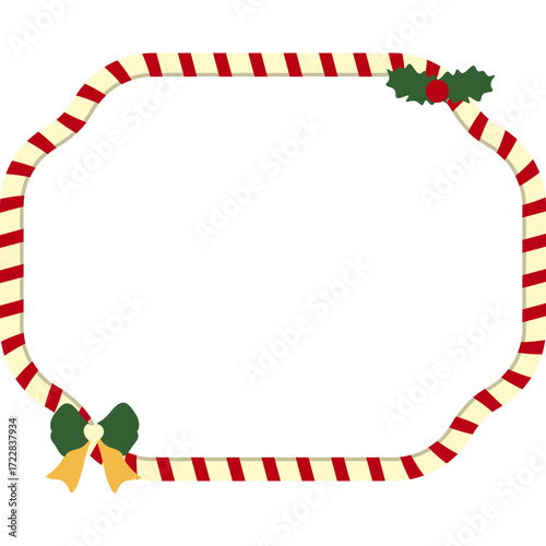 Christmas Candy Cane Frame