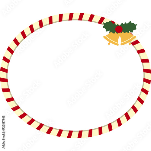 Christmas Candy Cane Frame