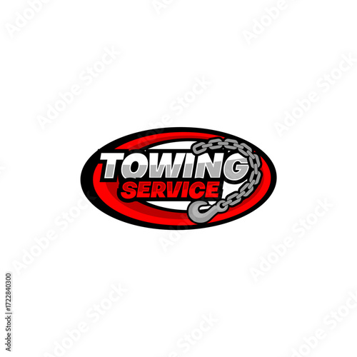 Tow Towing Truck Service Logo Template Vector