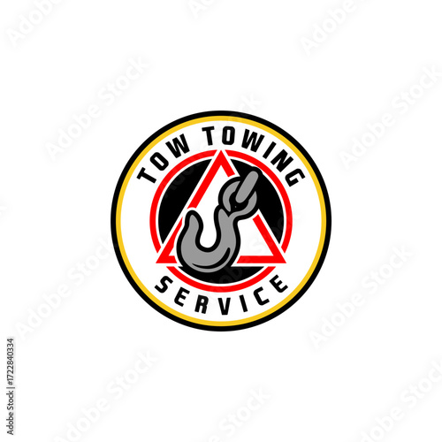 Tow Towing Truck Service Logo Template Vector