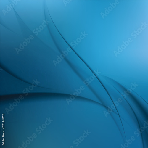 Abstract blue blurred gradient mesh background design.