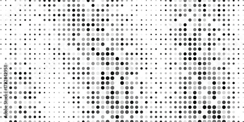 colors monochrome Halftone background vector, abstract backdrop design with two tone pattern and copy space for edit your content