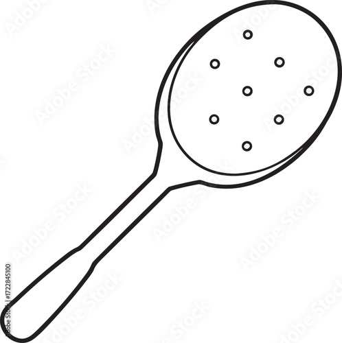 Badminton Racket Outline with Holes fusion