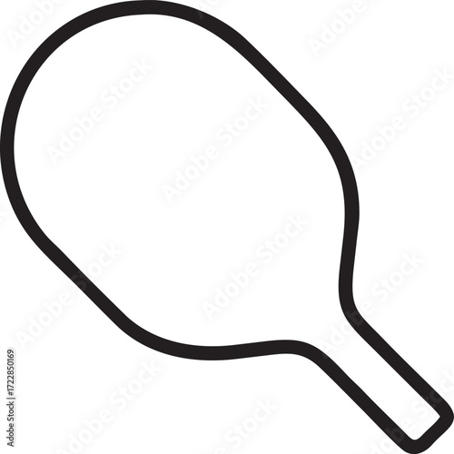 Ping Pong Paddle Outline fusion ball