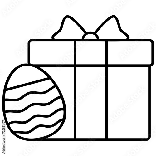 Line Art Gift Icon