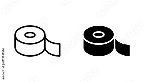 sticky tape icon set, Adhesive tape icon concept. vector illustration on white background